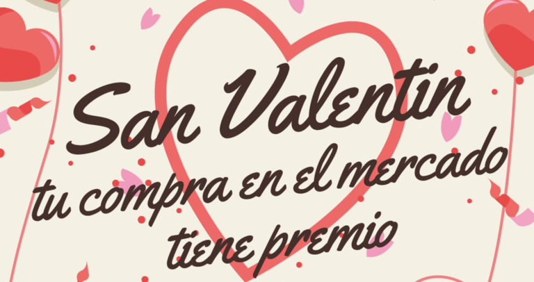 El Mercado de Abastos sortea tres cestas con productos por San Valentín