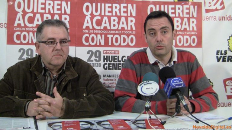 Els Verds, Esquerra Unida,  y CC.OO. piden secundar la huelga