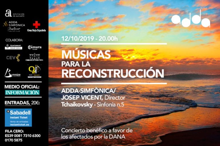 Diputación de Alicante y Cruz Roja ultiman en el ADDA los preparativos del concierto solidario para los afectados por la DANA