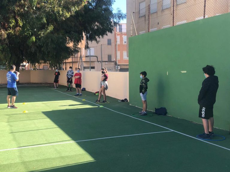 El Alfonso X El Sabio ha iniciado esta semana sus clases presenciales de Educación Física con grupos reducidos