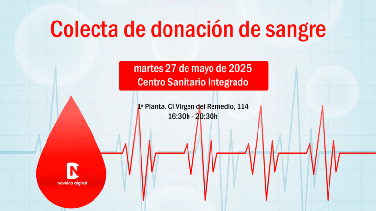 Próxima colecta de donación de sangre el martes 27 de mayo